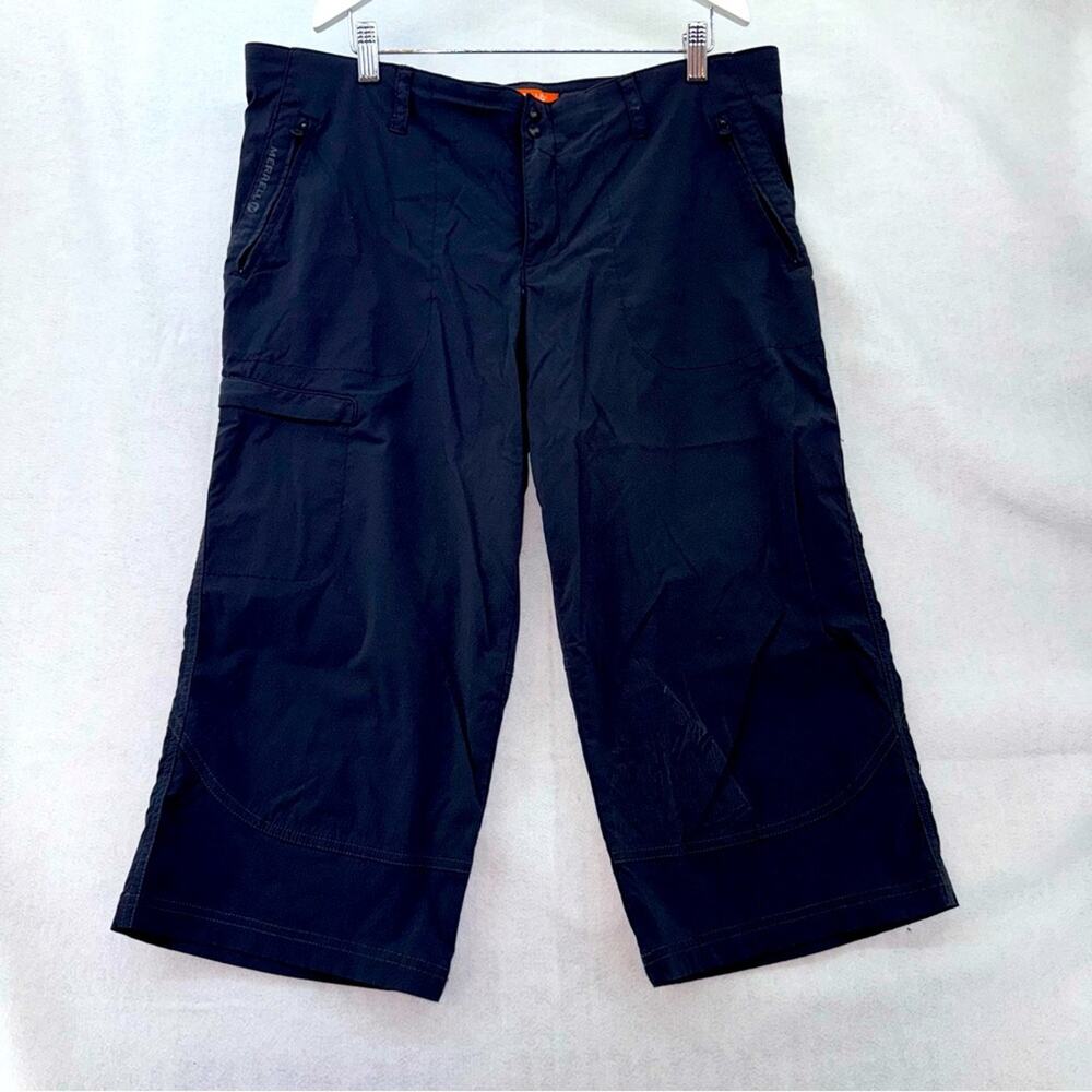 Women’s Merrell Performance Cropped Stretch Capri Pants size 12 Black